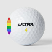 Regenbogenflagge Golfball (Logo)