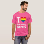 Regenbogenflagge I Liebe T-Shirt (Vorne ganz)