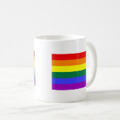 Regenbogenflagge Kaffeetasse (VorderseiteRechts)