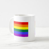 Regenbogenflagge Kaffeetasse (Vorderseite Links)