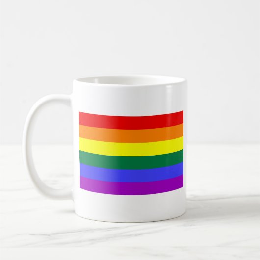 Regenbogenflagge Kaffeetasse (Links)