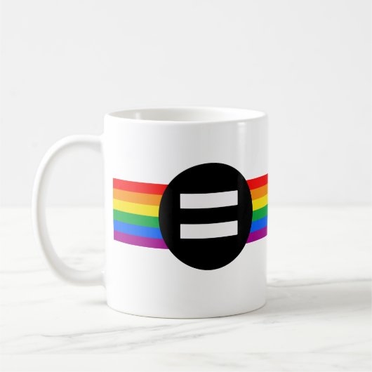Regenbogenflagge Kaffeetasse (Links)