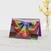 Regenbogenflagge Karte (Gelbe Blume)