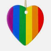 Regenbogenflagge Keramik Ornament (Rechts)