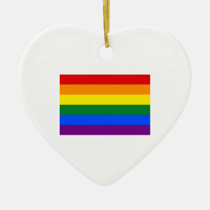 Regenbogenflagge Keramikornament