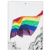 Regenbogenflagge Klemmbrett (Rückseite)