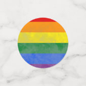 Regenbogenflagge Konfetti (Klein Vorderseite)