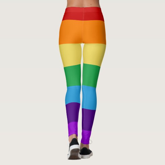 Regenbogenflagge Leggings (Rückseite)