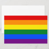 Regenbogenflagge (LGBT) Briefpapier (Vorne/Hinten)