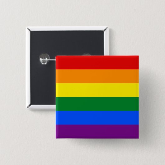 Regenbogenflagge (LGBT) Button (Vorne & Hinten)