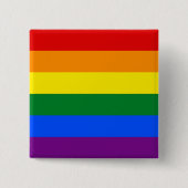 Regenbogenflagge (LGBT) Button (Vorderseite)