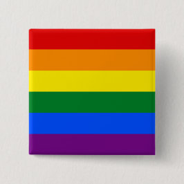 Regenbogenflagge (LGBT) Button