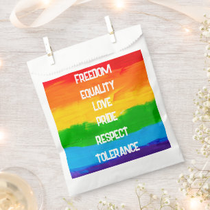 Regenbogenflagge LGBT Favor Bag – Pride Party Gesc Geschenktütchen