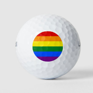 Regenbogenflagge (LGBT) Golfball