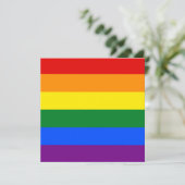 Regenbogenflagge (LGBT) Karte (Stehend Vorderseite)