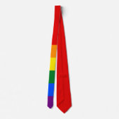 Regenbogenflagge (LGBT) Krawatte (Rückseite)