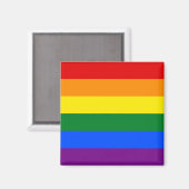 Regenbogenflagge (LGBT) Magnet (Vorderseite/Rückseite)
