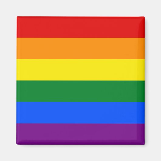 Regenbogenflagge (LGBT) Magnet (Vorne)