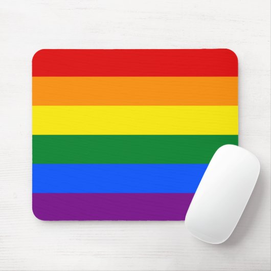 Regenbogenflagge (LGBT) Mousepad (Mit Mouse)