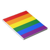 Regenbogenflagge (LGBT) Notizblock (angewinkelt)