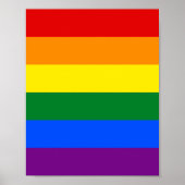Regenbogenflagge (LGBT) Poster (Vorne)