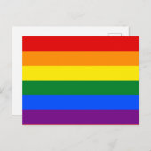 Regenbogenflagge (LGBT) Postkarte (Vorne/Hinten)