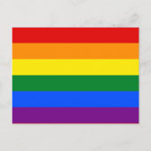 Regenbogenflagge (LGBT) Postkarte (Vorderseite)