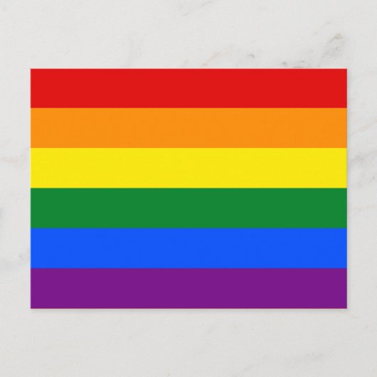Regenbogenflagge (LGBT) Postkarte (Vorderseite)
