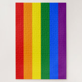 Regenbogenflagge (LGBT) Puzzle (Vertikal)