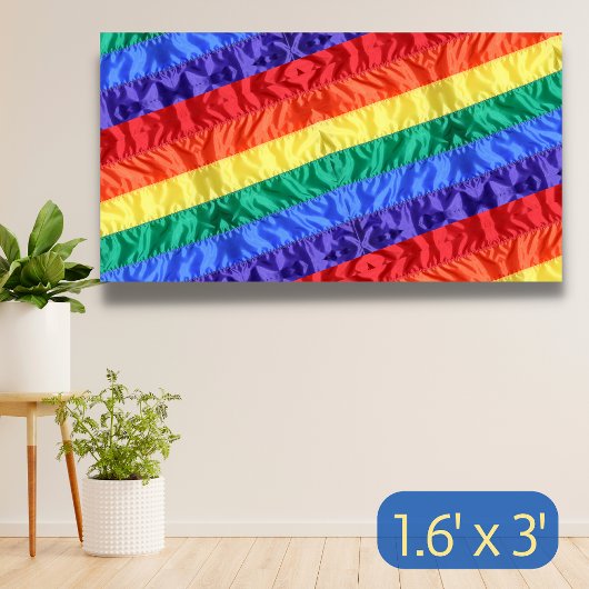 Regenbogenflagge LGBT-Regenbogenstreifen Gay Pride Banner