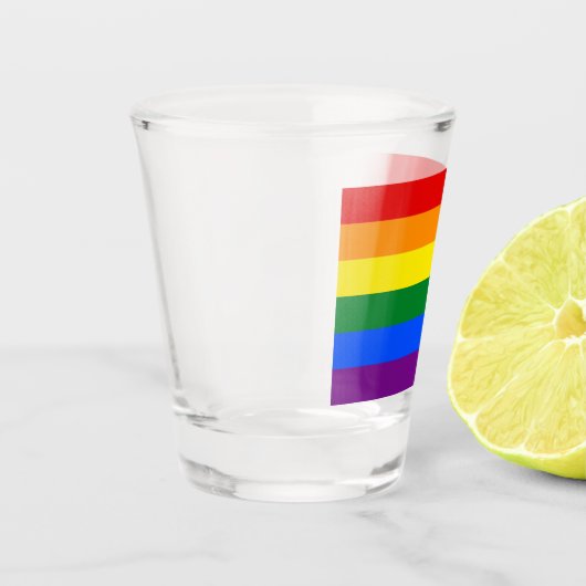 Regenbogenflagge (LGBT) Schnapsglas (Links)