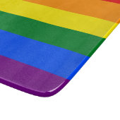 Regenbogenflagge (LGBT) Schneidebrett (Ecke)