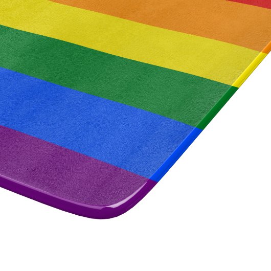 Regenbogenflagge (LGBT) Schneidebrett (Ecke)