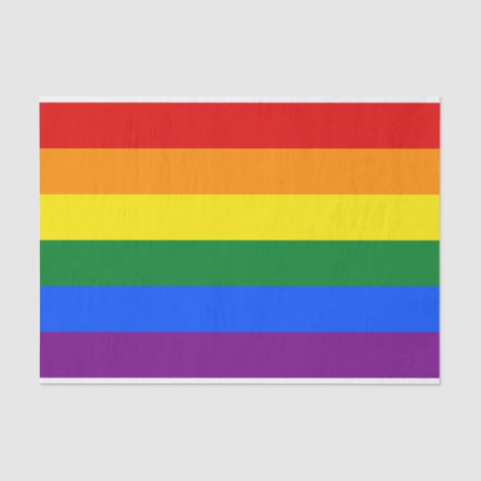 Regenbogenflagge (LGBT) Seidenpapier (Vorderseite)