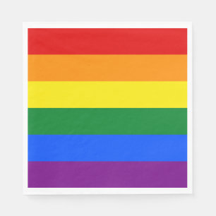Regenbogenflagge (LGBT) Serviette
