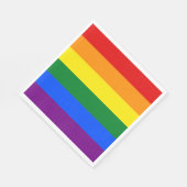Regenbogenflagge (LGBT) Serviette (Ecke)