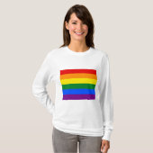 Regenbogenflagge (LGBT) T-Shirt (Vorne ganz)
