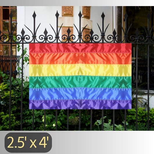 Regenbogenflagge LGBTQ Regenbogen Streifen Gay Pri Banner