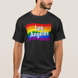 Regenbogenflagge Los Angeles Gay Pride LGBT LGBTQ T-Shirt