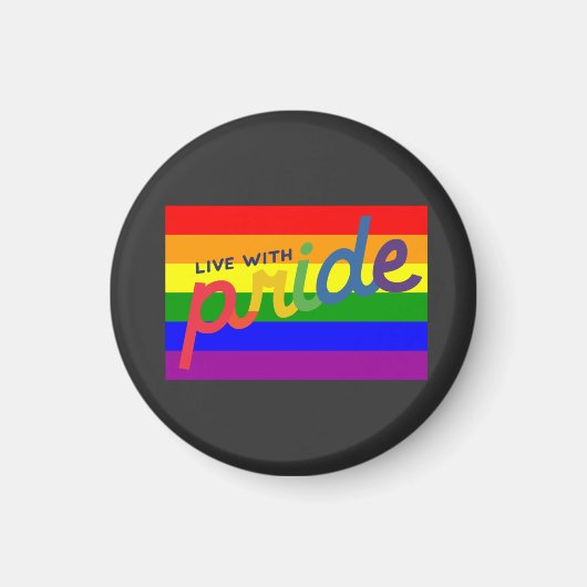Regenbogenflagge Magnet (Vorne)