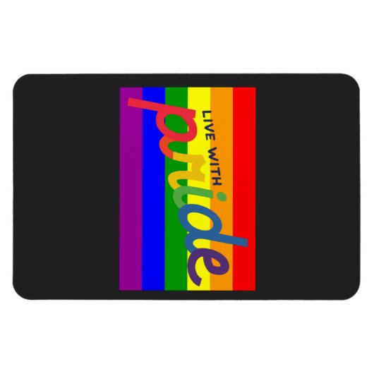 Regenbogenflagge Magnet (Horizontal)