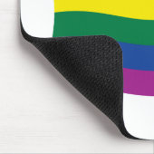 Regenbogenflagge-Mauspad der Schwulenbewegung Mousepad (Ecke)