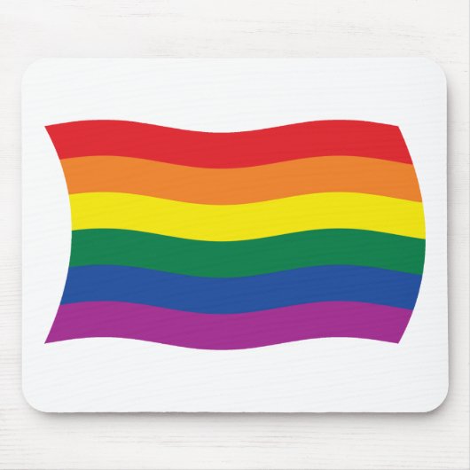 Regenbogenflagge-Mauspad der Schwulenbewegung Mousepad (Vorne)