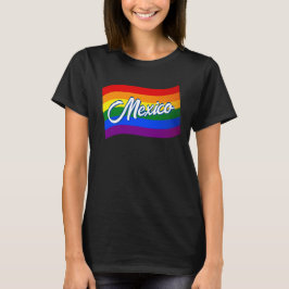Regenbogenflagge Mexiko Gay Pride LGBTQ T-Shirt