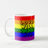 Regenbogenflagge mit Foto Kaffeetasse (Links)
