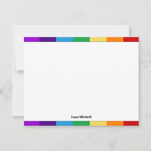 Regenbogenflagge Mitteilungskarte (Vorderseite)