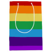 Regenbogenflagge Mittlere Geschenktüte (Vorderseite)