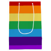 Regenbogenflagge Mittlere Geschenktüte (Rückseite)