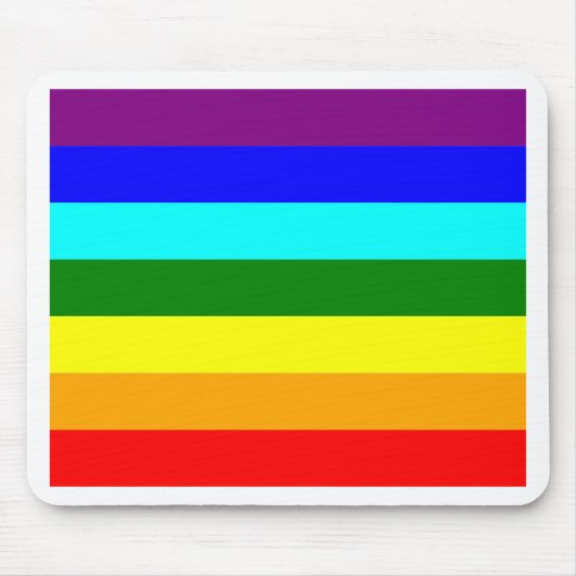 Regenbogenflagge Mousepad (Vorne)