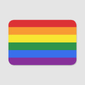 Regenbogenflagge Namensschild (Vorderseite)